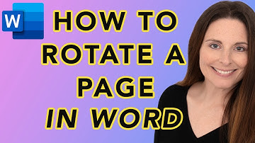 How To Rotate A Page In Word 90 Degrees - Turn Page Horizontal Landscape View