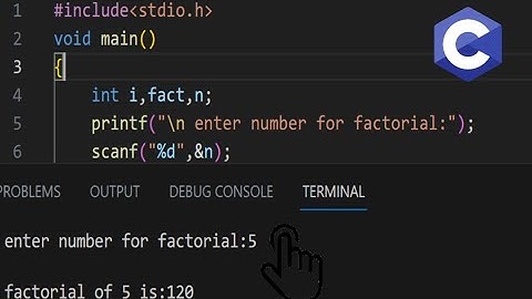 C Program | calculate factorial of any input number | @coding_journey033