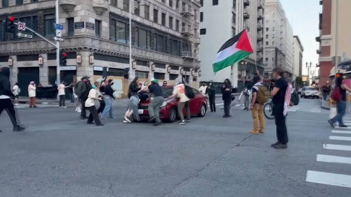 CA: Driver runs over protester in Downtown LA