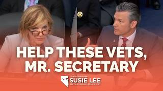 Lee Implores Hegseth to Help NV Veterans Exposed to Radiation and Toxins