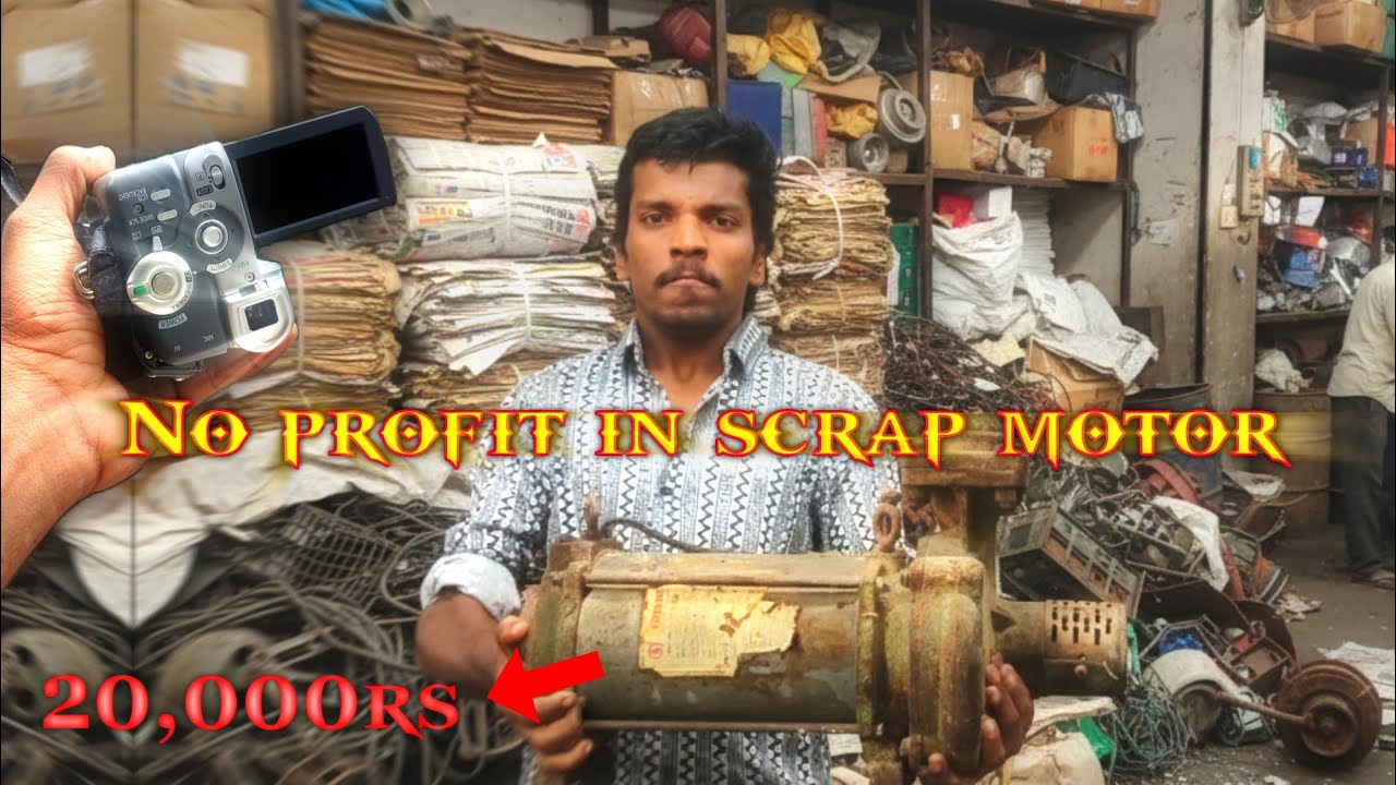 Scrap 1HP motor | How to remove copper wire| பேப்பர் கடையில் எடுக்கப்பட்ட பொருட்கள்