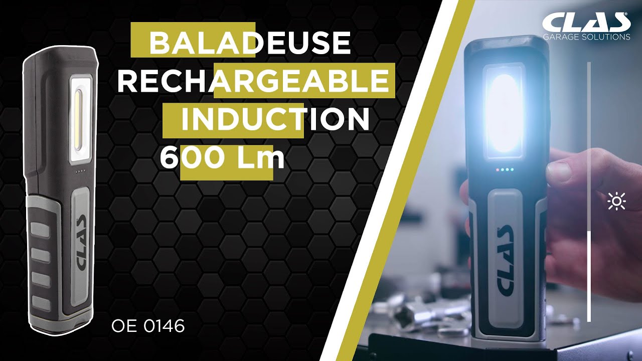 Baladeuse LED 6W / 600LM sur socle rechargeable USB