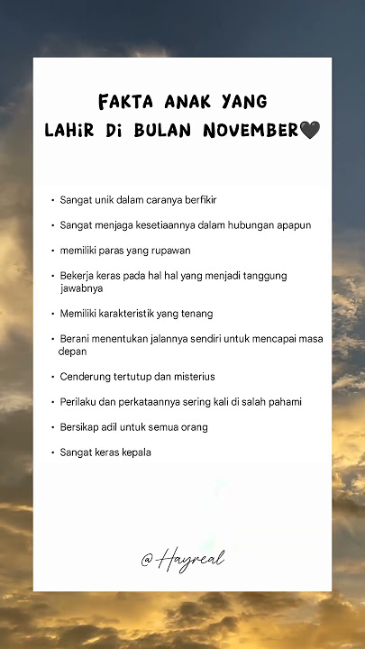 fakta anak yang lahir bulan November #fakta #psikologi #viral #storywa #shorts #motivation