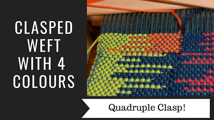 Clasped weft with 4 colours!
