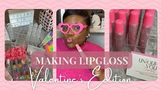 Making Valentine's Day Lip Gloss | BeginnerFriendly + Business Tips