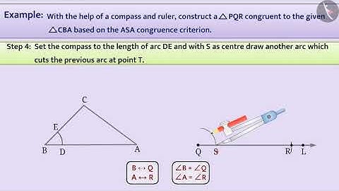 Construction of a triangle based on ASA criterion  | Part 3/3 | English | Class 7