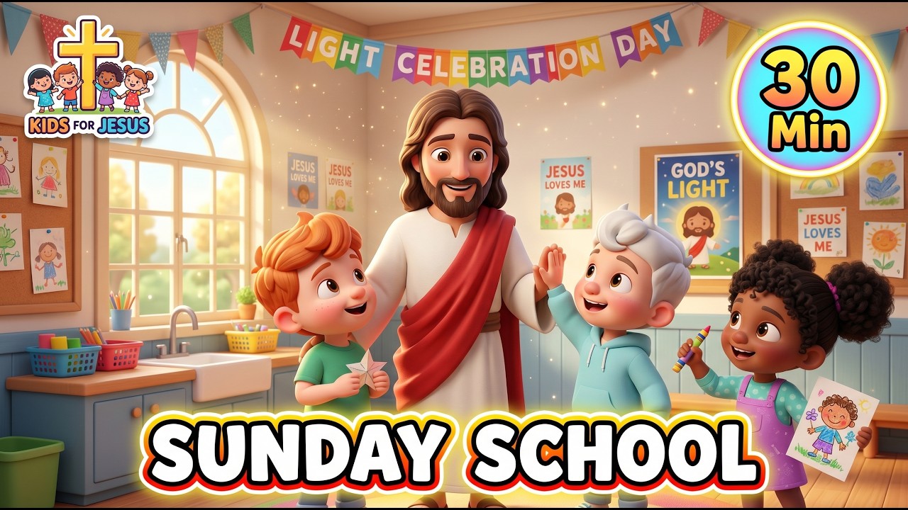 Sunday School Songs for Kids | 30 Minutes of Joyful Christian Music ...