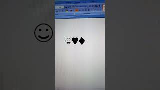 How to create symbol Smile Heart Diamond Clubs & Spades in Ms word.  #shorts