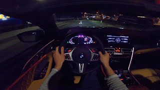 BMW M8 Convertible *NIGHT DRIVE POV* by AutoTopNL