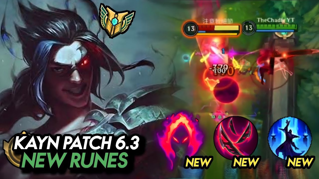 Wild Rift: NEW RUNES MADE KAYN ABSOLUTELY BROKEN! (PATCH 6.3 NEW BUILD ...