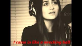 Jasmine Thompson Wrecking Ball   Lyrics