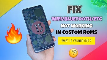FIX Wifi/Bluetooth/etc Not Working In Costom roms 👍 | Garden - Redmi 9a/9/9c/poco c3/c31, Vendor Q/R