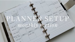 Monthly Planning // project planning, menu planning, forward planning