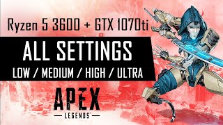 Apex Legends Season 11 ALL SETTINGS - Ryzen 5 3600 + GTX 1070ti (Storm Point gameplay)