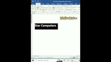 @computertech007 II Word Size increase II #shorts #excel #word #video #youtube #tech