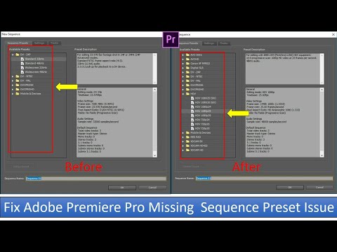sequence preset premiere pro cs6