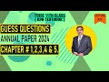 Fsc book 1 guess questions annual paper 2024 chapter  12345