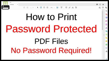 How to Print Password Protected PDF Files | No Password Required!