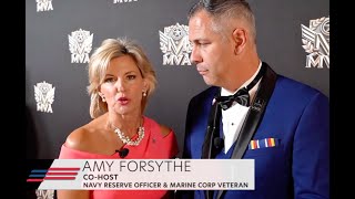 Amy Forsythe co-hosts the inaugural Military & Veteran Entertainment Awards in Beverly Hills