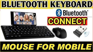 How to connect wireless keyboard mouse to phone | Bluetooth keyboard mouse for android phone hindi