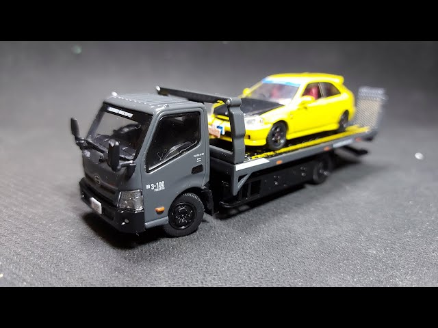 GCD 1/64 Hino 300 Tow Truck Blackbird Works Supply - YouTube