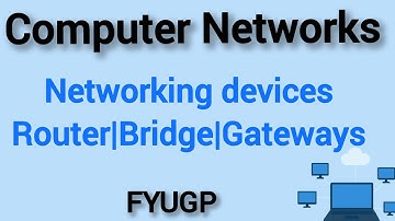 Networking devices|Router|Bridge|Gateways computer Networks FYUGP Calicut University 3rd semester