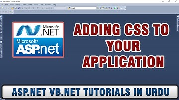 ASP.NET VB.NET Tutorials In Urdu - Adding CSS to your application