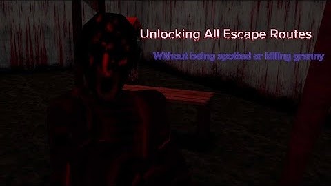 Granny unlocking all escapes in Custom Nightmare without being spotted or killing the enemy