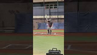 College Baseball Players Face Off Against A Softball Pitcher!🤯🤯 #shorts