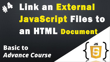 How To Link an External JavaScript Files to an HTML Document