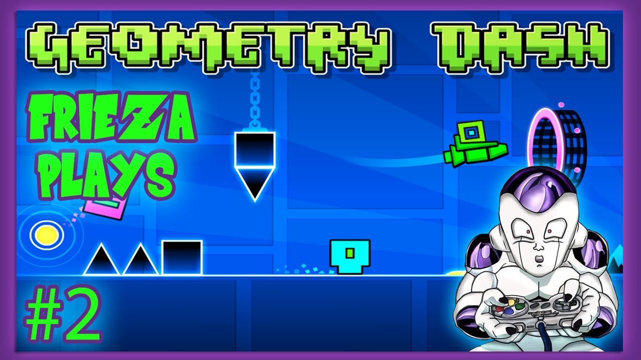 WE SINGING AGAIN!? MORE BARS?!? FRIEZA PLAYS GEOMETRY DASH 2!