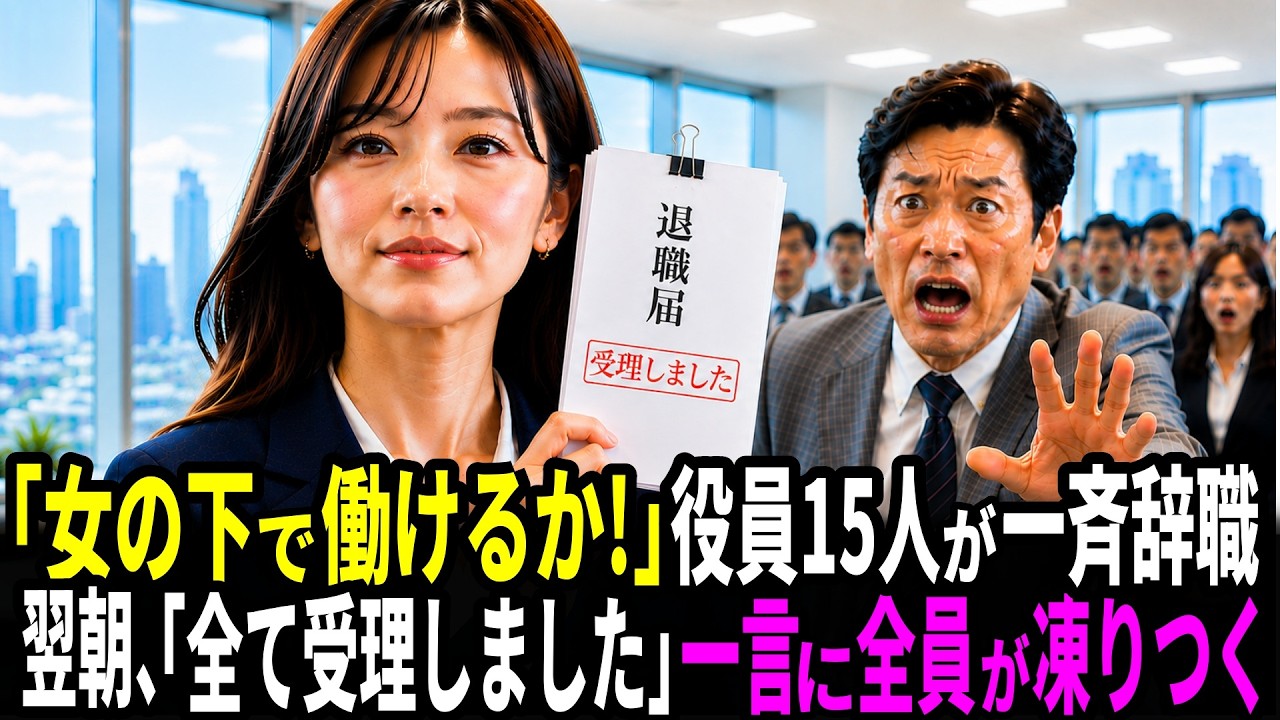 父の急死から四ヶ月。二十九歳で社長になった私の目の前に、役員十五人が辞表を叩きつけた。「女の下で働けるか」と。一番古い整備士だけが、私にだけ教えてくれた。「お前さんの父さんは、全部の契約書に自分で判を押しとった。一度も人にやらせたことがない」と。あの日、私は笑顔で「お返事は明日の朝に」と答え、夜の金庫室へ向かった。四百八十社分の台帳の、すべてのページに、父の欠けた判子が残っていた。そして私は...