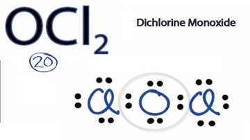 OCl2 Lewis Structure: How to Draw the Lewis Structure for OCl2 (Oxygen dichloride)