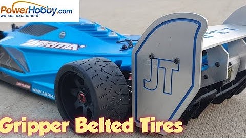 Powerhobby Gripper Belted Mounted Tires Tested on my @ARRMARC  Limitless on 8s