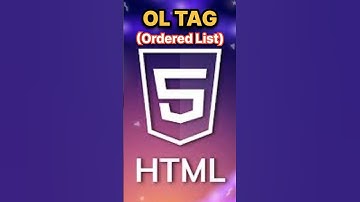 ordered list #shorts #html #html5 #htmltags #orderedlist #list #viralvideo #reels #viralshorts