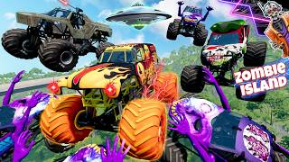 Monster Jam Zombie Island Compilation #77 | Racing, Freestyle, and High Speed Jumps