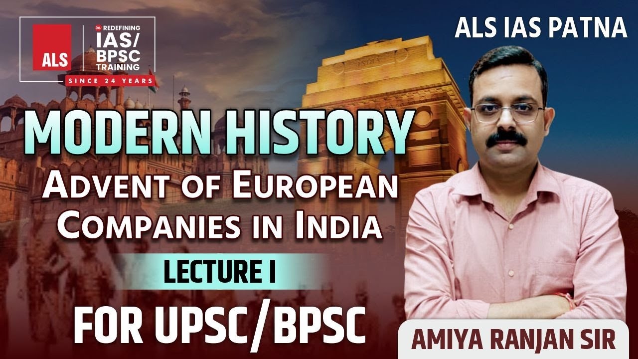 Advent Of European Companies In India | Modern History | Lecture 1 ...