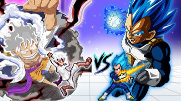 Luffy Gear 5 VS Vegeta SSB DBFZ in Jump Force Mugen