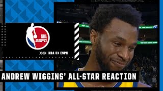 Andrew Wiggins reacts to first career NBA All-Star selection: 'Nothing but love' ❤️ | NBA on ESPN