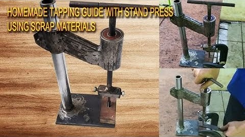 Homemade tapping machine I DIY Tapping guide press stand #toolman  #homemade #metalworking #tapping