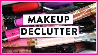 MAKEUP DECLUTTER (PART 2) LIPSTICKS, LASHES, & MISC.