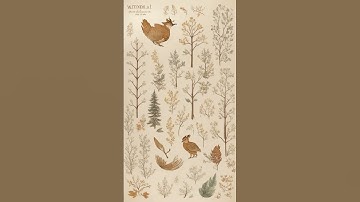 AI Art: Autumn, Rustic, Woodland Wallpaper, Illustration [ ChatGPT × Leonardo Ai × Discover Life ]
