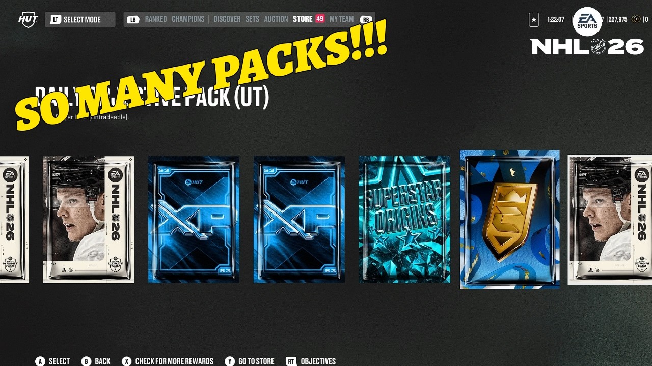 NHL 26 HUT - SO MANY PACKS + A UPDATED LOOK AT MY MAIN TEAM