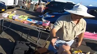 HE DIDNT WANT TO NEGOTIATE, BUT I HAD TO TRY! FINDING RARE SNEAKERS AND T-SHIRTS AT THE FLEA MARKET!