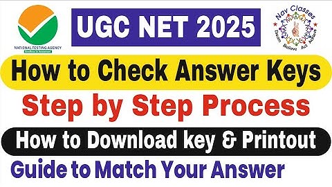 How to check UGC NET Answer keys? | How to Check & Challenge Answer keys? | UGC NET 2025