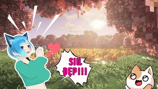 【  Minecraft #11 】Tìm được rừng anh đào siu cấp đẹp ! Và gian nan kiếp nạn tạo máy farm sắt !!