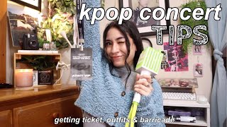 kpop concert tips!! // ticketing, outfits & getting barricade ⋆°✩