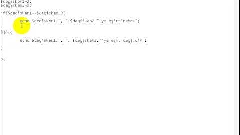 TR Kodlama PHP Dersleri - Ders 3
