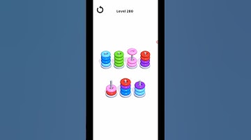 Hoop Stack Level 280 WalkThrough Solution Gameplay