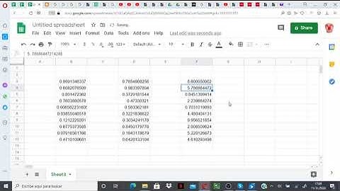 Hoja de cálculo. Función RANDARRAY